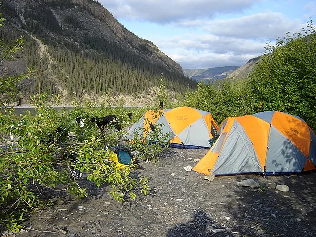 Camping in Nahanni National Park 